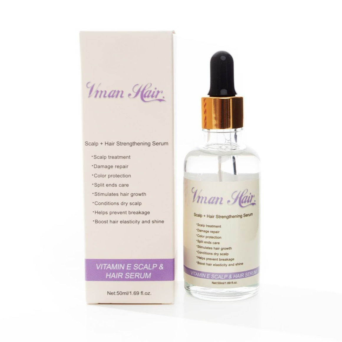 Vman Hair Scalp Oil & Hair Strengthening Vitamin E Serum