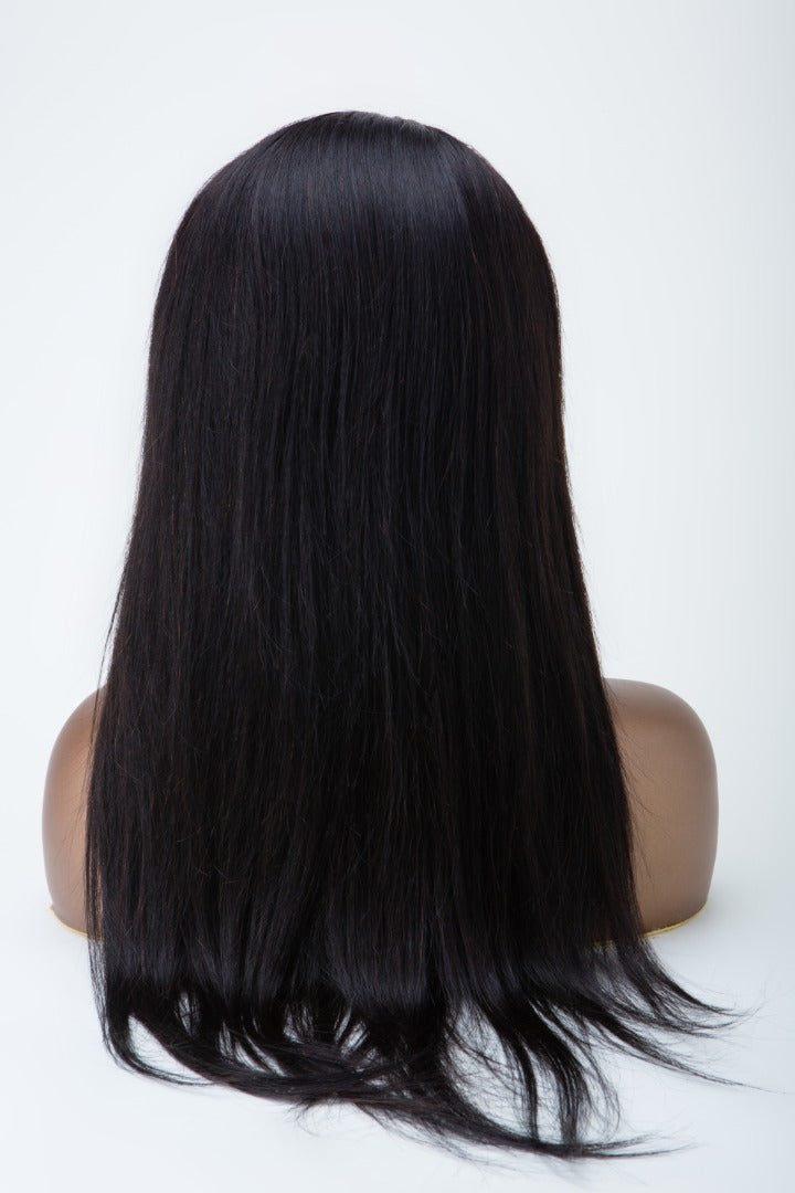 Straight 13×4 Glueless Wig Natural Black